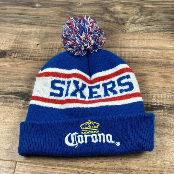 Philadelphia 76ers Winter Hat Embroidery Spellout Corona Beer - Picture 1 of 7